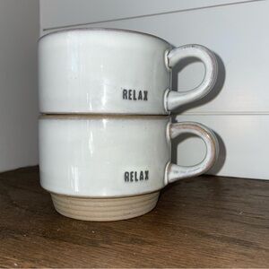 Hearth and Hand Relax Stacking Mug Set
